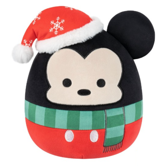 Squishmallow 8 Inch Mickey Mouse with Hat Disney Christmas Plush Toy