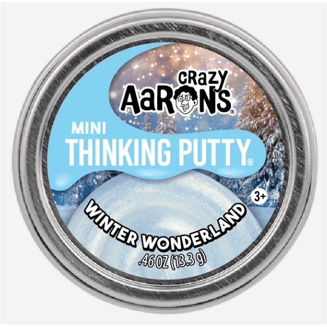 Crazy Aarons Winter Wonderland Mini 2 Inch Holiday Thinking Putty Tin