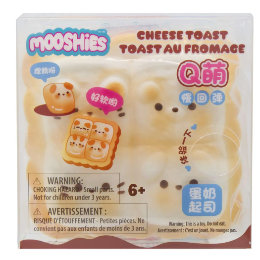 Fluffmellies (Mooshies) 4 Inch Cheese Toast - Scented Slow Rise Squishy Toy