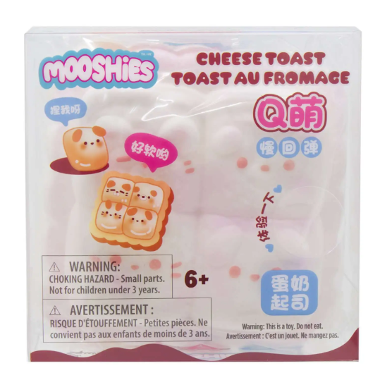 Fluffmellies (Mooshies) 4 Inch Cheese Toast - Scented Slow Rise Squishy Toy