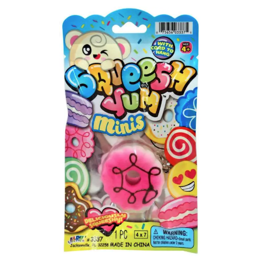 Ja-Ru Squeesh Yum 1.5 Inch Sweeties Minis Foam Squishy Sensory Toy - Assorted