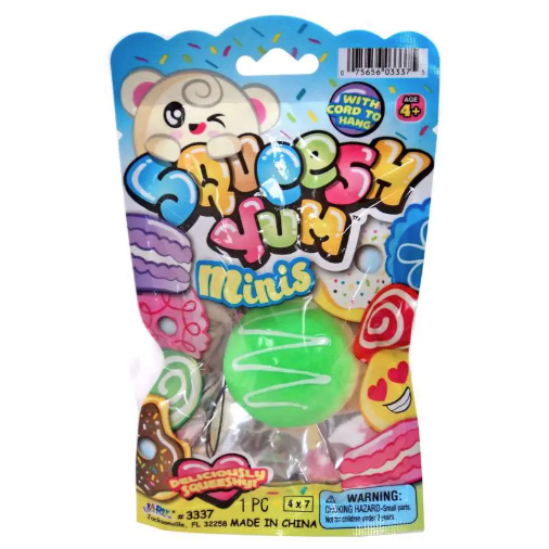 Ja-Ru Squeesh Yum 1.5 Inch Sweeties Minis Foam Squishy Sensory Toy - Assorted