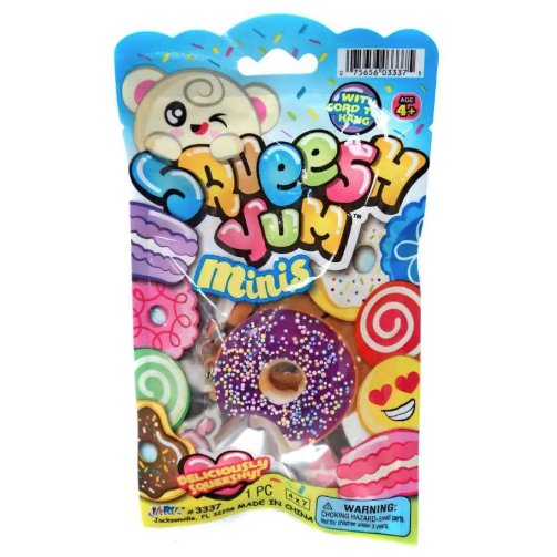 Ja-Ru Squeesh Yum 1.5 Inch Sweeties Minis Foam Squishy Sensory Toy - Assorted