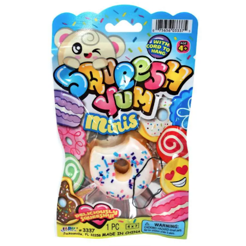 Ja-Ru Squeesh Yum 1.5 Inch Sweeties Minis Foam Squishy Sensory Toy - Assorted