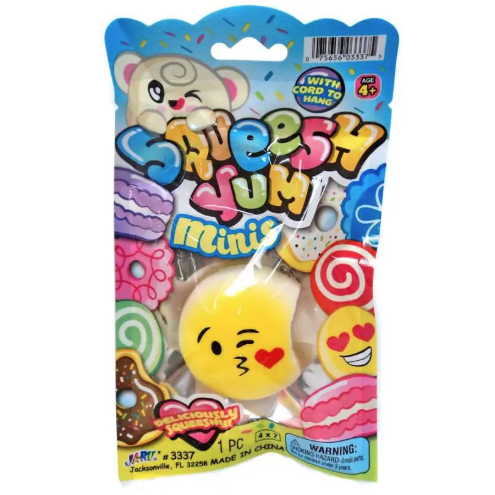 Ja-Ru Squeesh Yum 1.5 Inch Sweeties Minis Foam Squishy Sensory Toy - Assorted