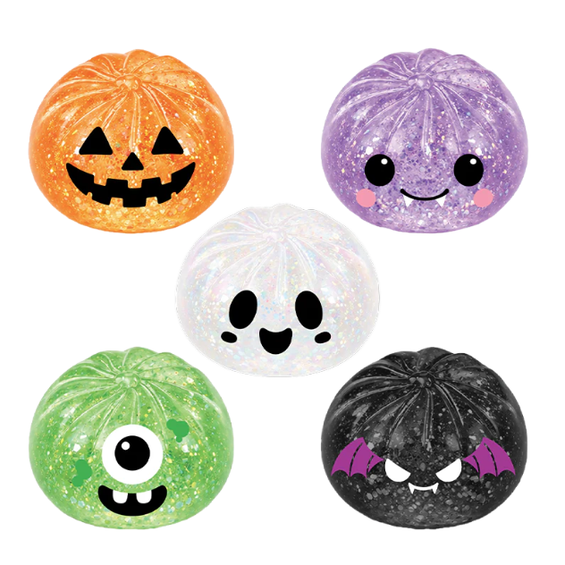 Fun Doh 4 Inch Spooky Steamers Halloween Dumpling Squishy Sensory Toy - Assorted