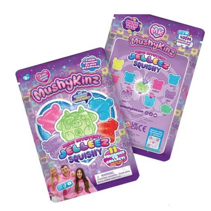 MushyKinz Mini Mystery Jelleez 3 Pack - 1.5 Squishy Sensory Toys