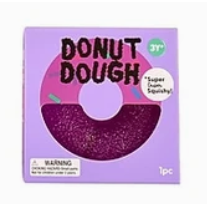 J'adore 3 Inch Donut Dough Squishy Fidget Sensory Toy - PURPLE