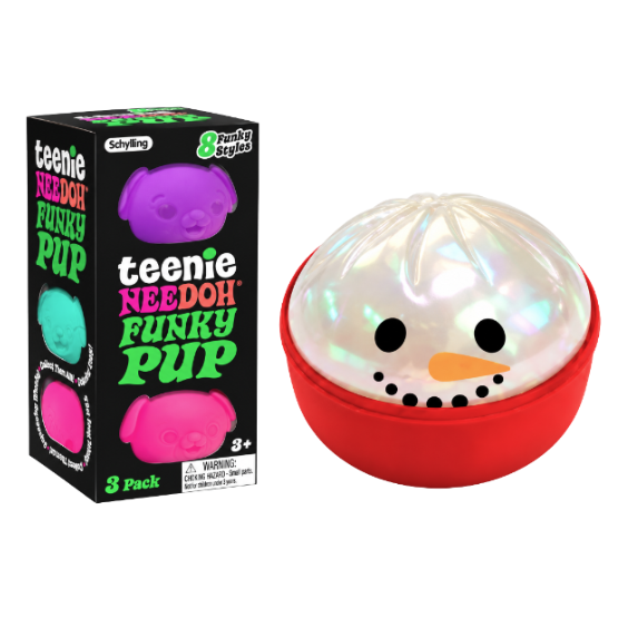 Nee Doh Bundle: Teenie Funky Pups + Sugah-Mals Festive Holiday Dumpling