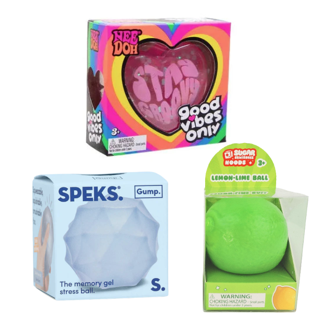Nee Doh Bundle: Good Vibes Only + Speks Surface + Toysmish Lemon or Lime Sugar Skwisheez
