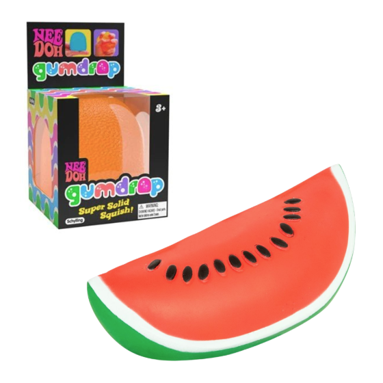 Nee Doh Bundle: Gum Drop + Big Squij Jumbo Watermelon