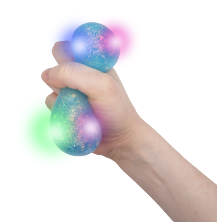 Scrunchems Galaxy Light Up Ball 2.5 Inch Squishy Sensory Toy - Assorted