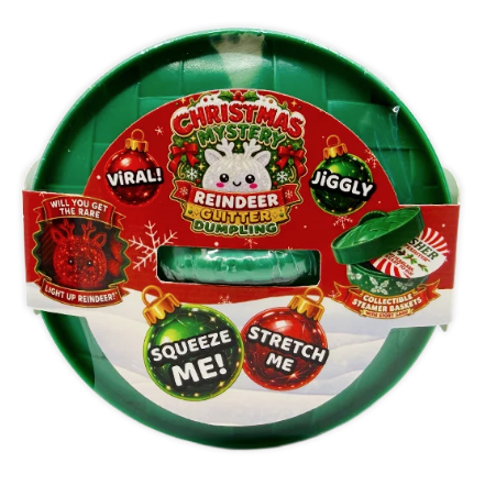 Fun Doh 4 Inch Reindeer Dumpling Mystery Holiday Squishy Sensory Toy