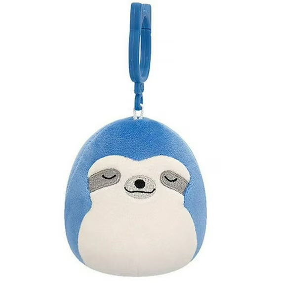 Squishmallow 3.5 Inch Pablito the Blue Sloth Plush Clip