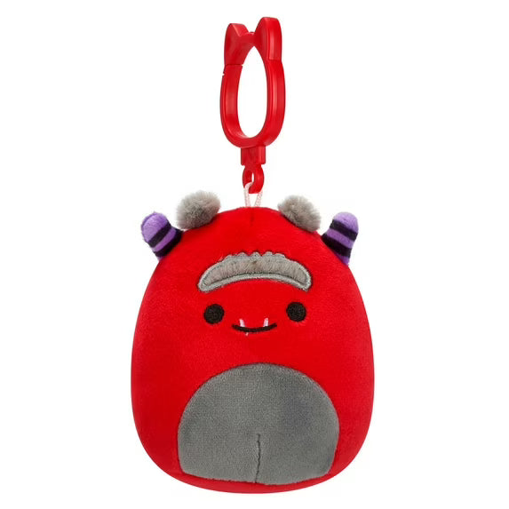 Squishmallow 3.5 Inch Jeb the Monster Halloween Plush Clip