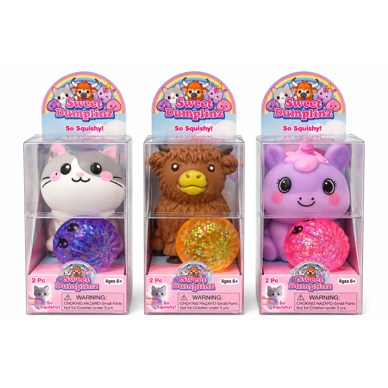 Zorbitz Sweet Dumplinz Squishy Sensory Toy - Set of 2