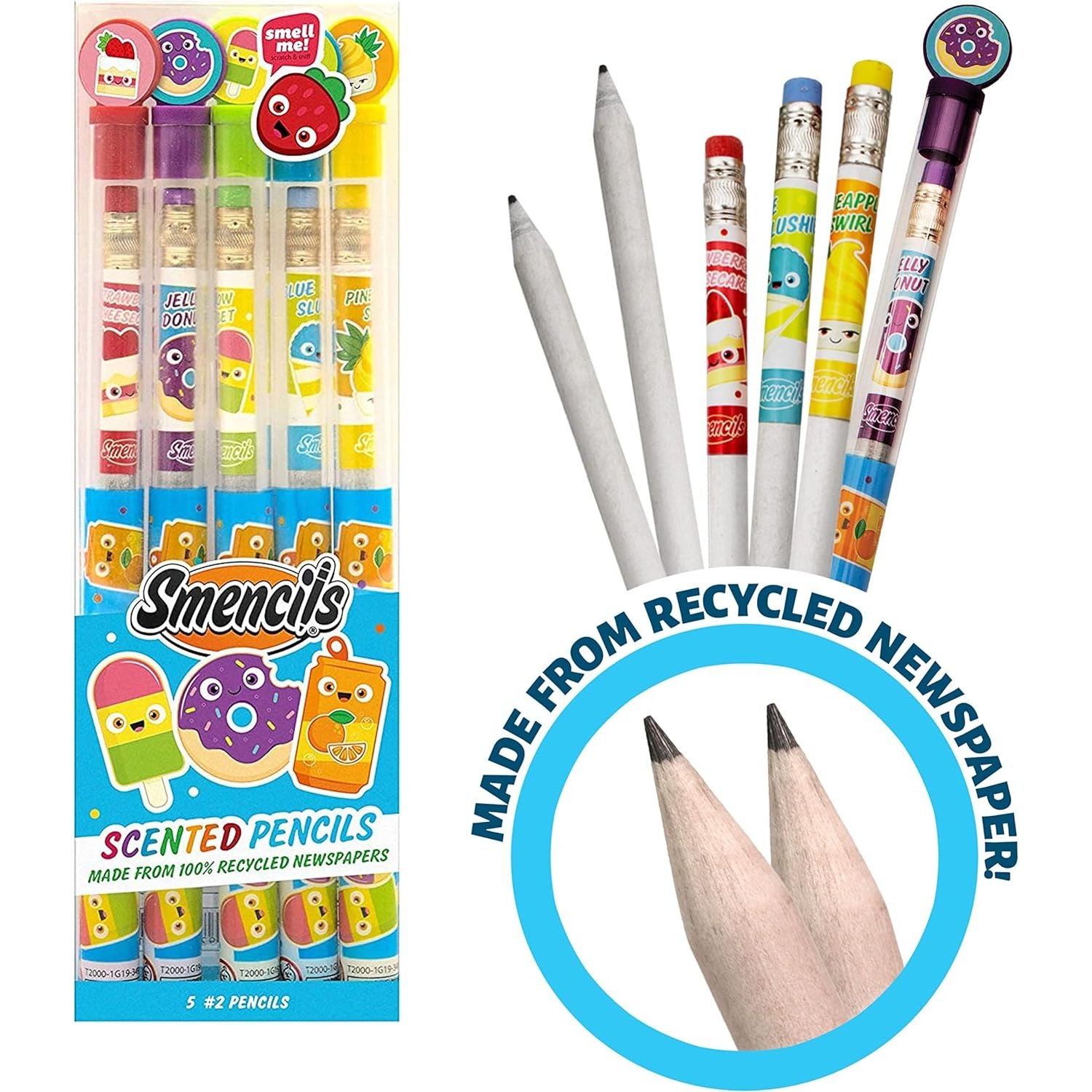 Scentco Smencils Scented Pencils - 5 Pack