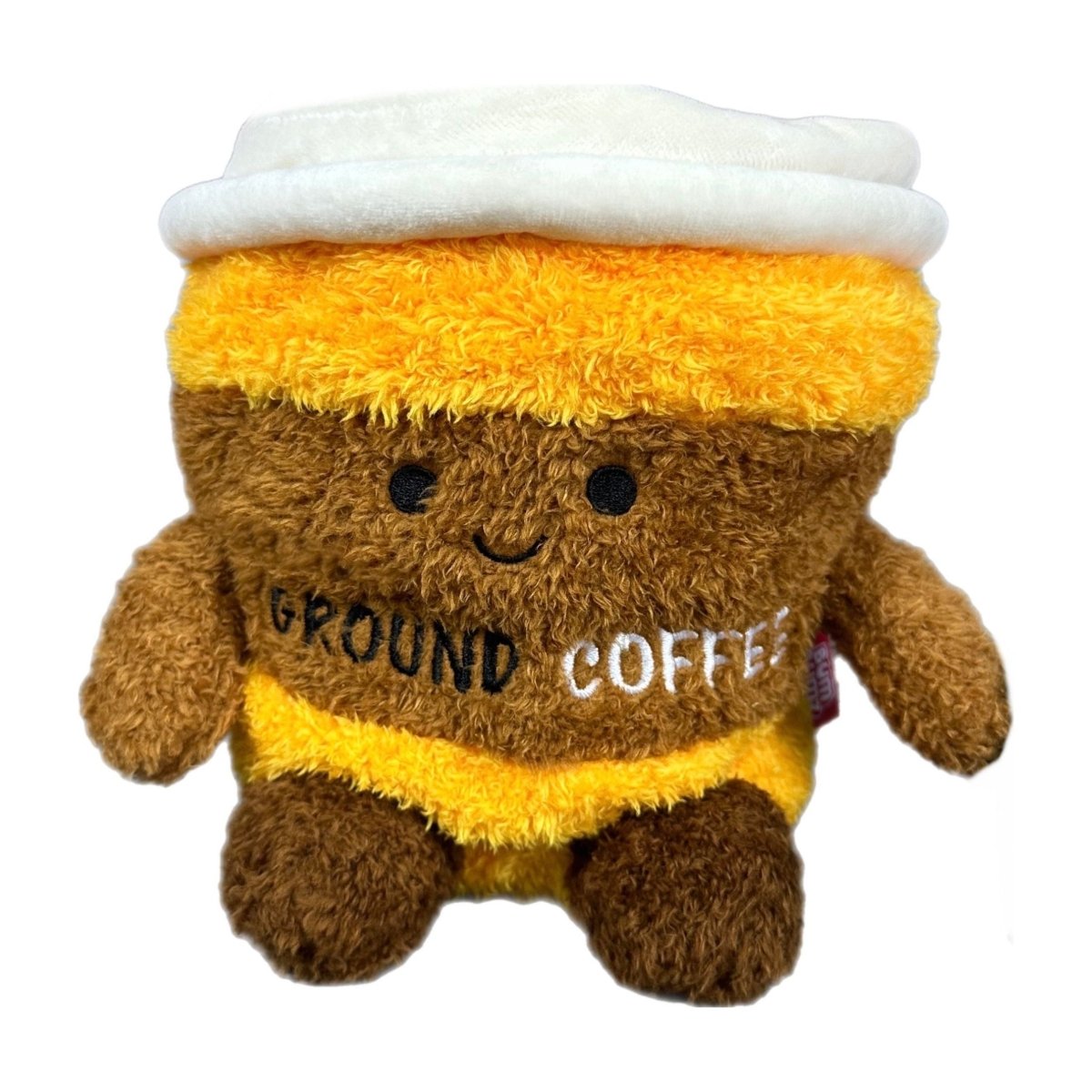 Bum Bumz 7.5 Inch Curtis the Coffee Snack Bumz Plush Toy - Owl & Goose Gifts