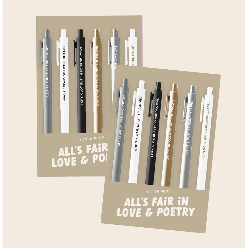 All's Fair in Love and Poetry (TTPD) Jotter Set by Talking Out of Turn