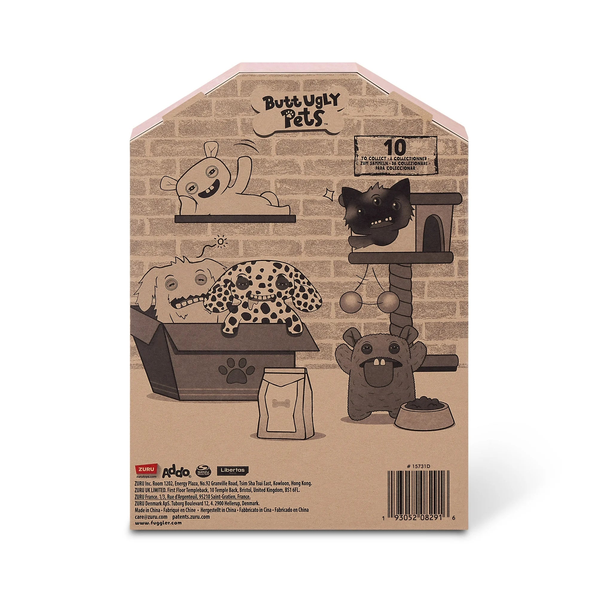 Zuru Fugglers 9 Inch Butt Ugly Pets - Uncladimir Tootin (Hairless Rat)