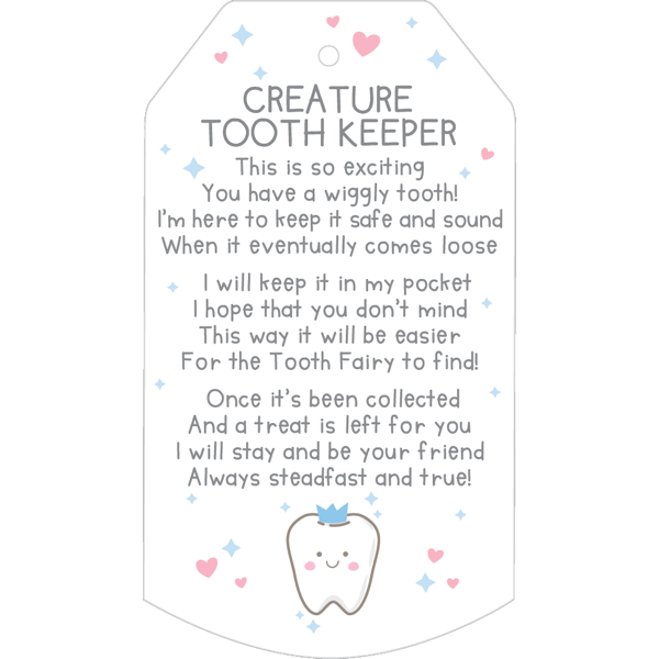 Ganz 7 Inch Creature Tooth Keeper Plush Toy - Pink