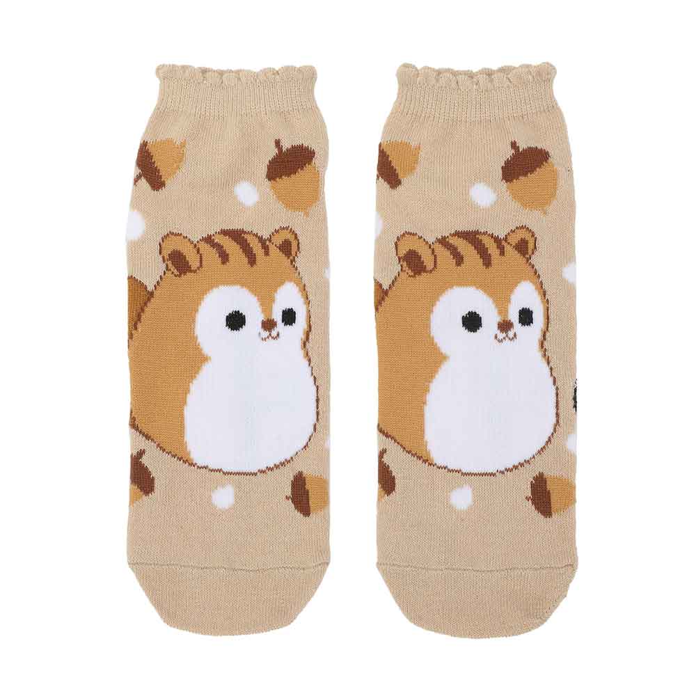 Squishmallow Women's 5 Pack Scalloped Edge Socks - Owl & Goose Gifts