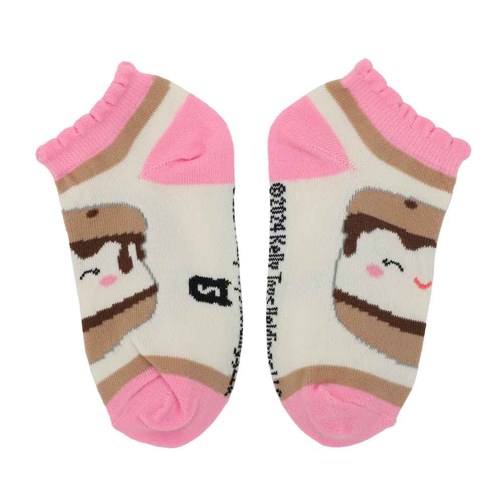 Squishmallow Youth 6 Pack Ankle Socks - Food Squad - Owl & Goose Gifts