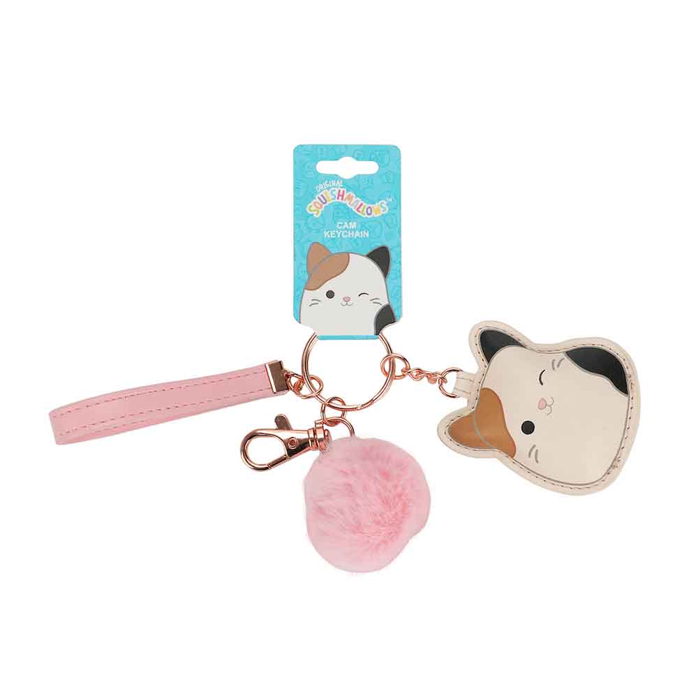 Squishmallow Cam the Cat Multi Charm Keychain - Owl & Goose Gifts