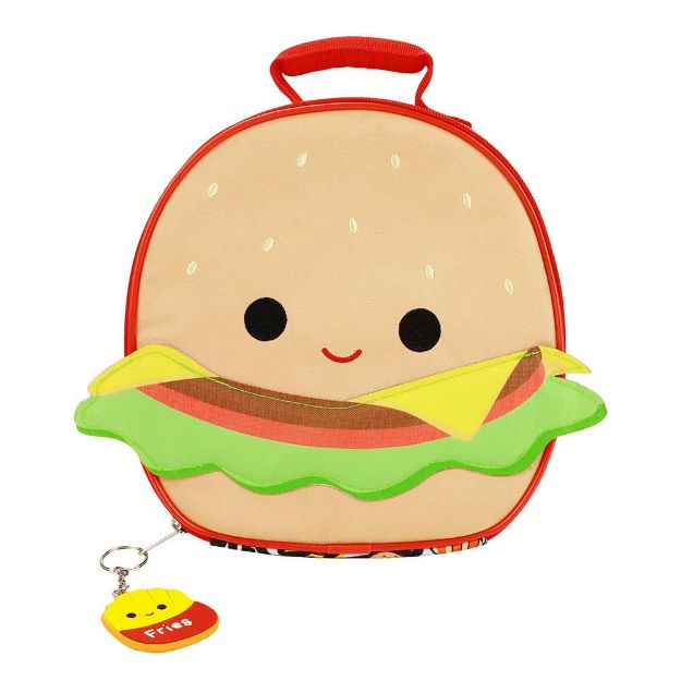 Squishmallow Carl the Cheeseburger Insulated Lunch Tote - Owl & Goose Gifts