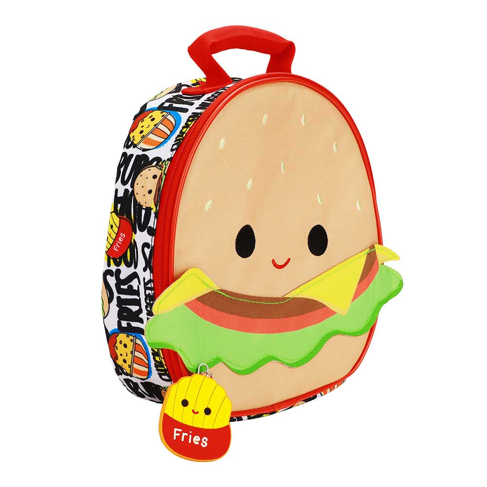 Squishmallow Carl the Cheeseburger Insulated Lunch Tote - Owl & Goose Gifts