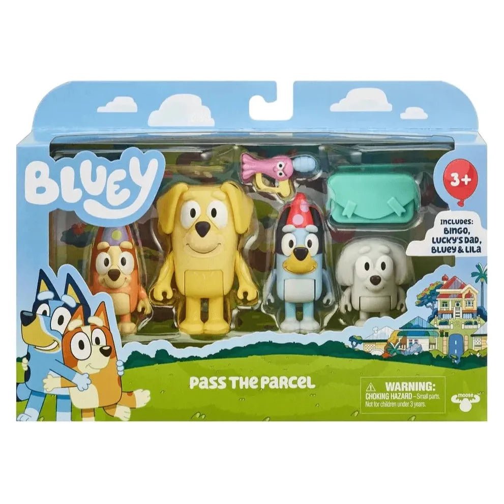 Bluey Pass the Parcel Mini Figure 4 - Pack - Owl & Goose Gifts