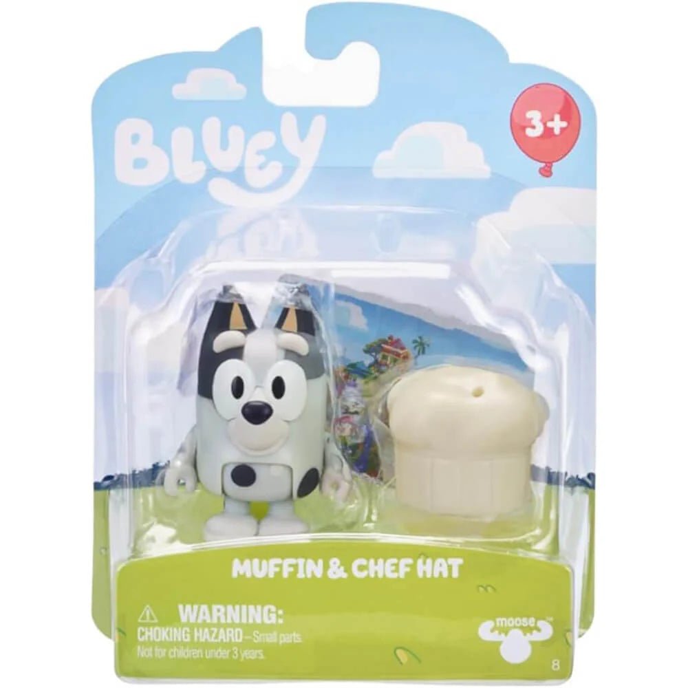 Bluey Story Starter Mini Figures - Muffin & Chef Hat - Owl & Goose Gifts