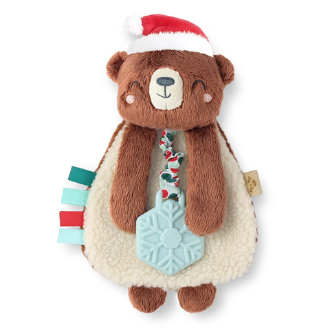 Itzy Ritzy Christmas Itzy Lovey™ Bear Plush with Teether Toy