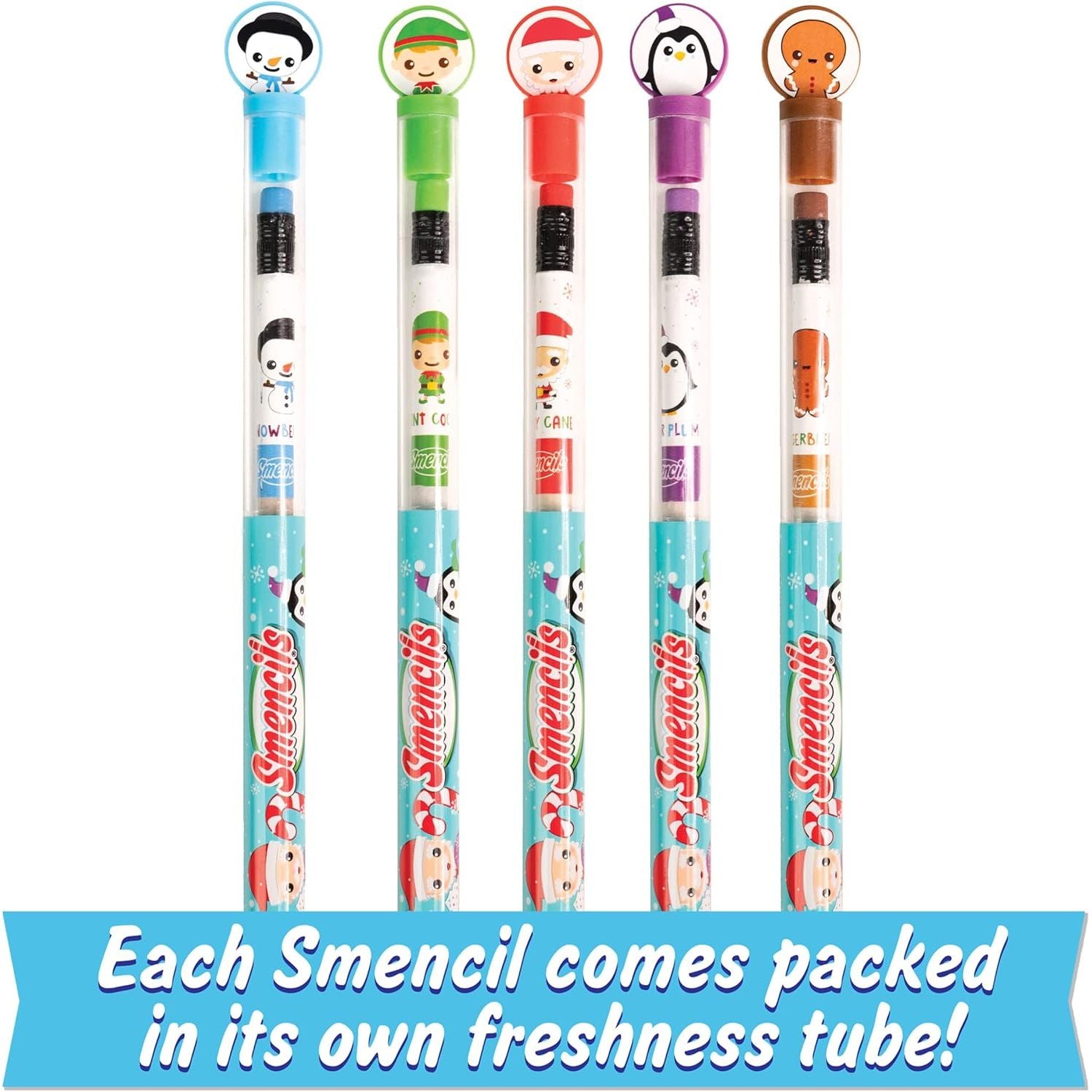 Scentco Smencils Holiday Scented Pencils - 5 Pack