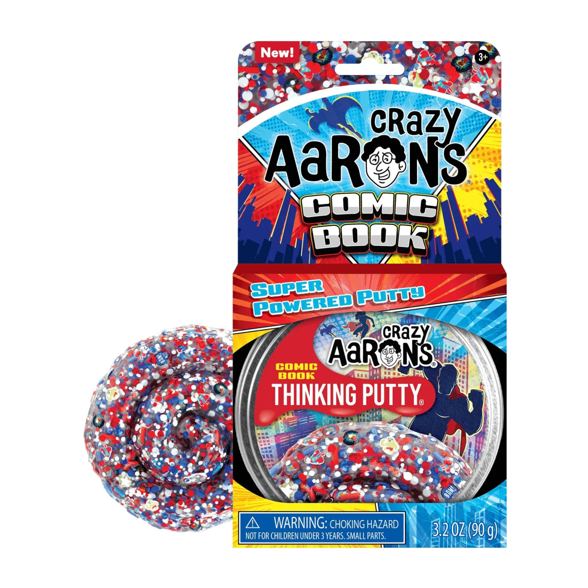 Crazy Aarons Comic Book Full Size 4 Inch Thinking Putty Tin - Owl & Goose Gifts