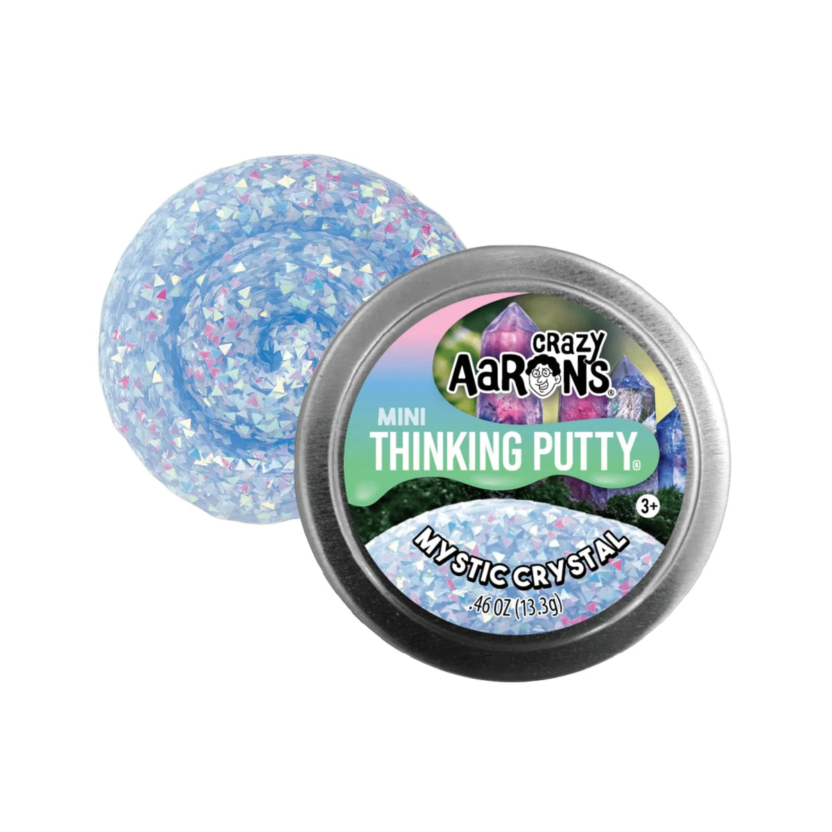 Crazy Aarons Mystic Crystal Mini 2 Inch Thinking Putty Tin - Owl & Goose Gifts