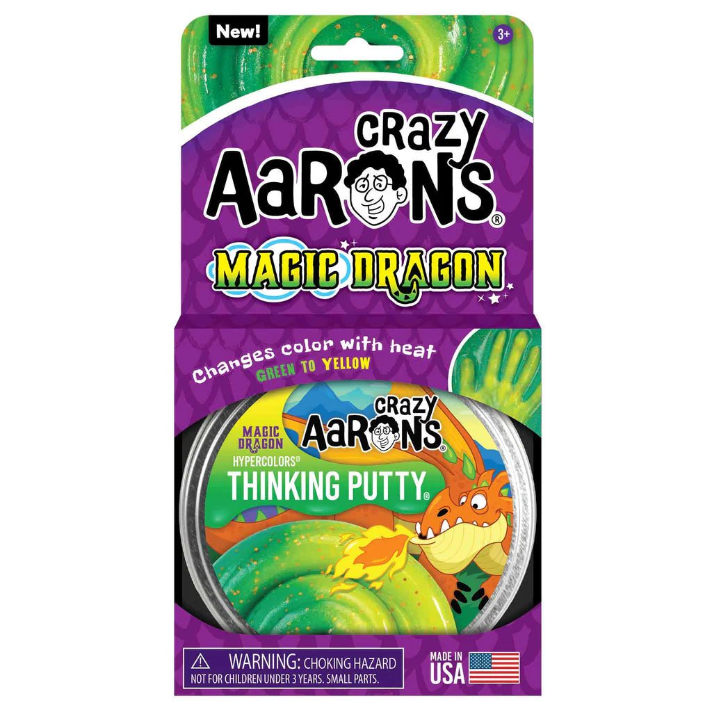 Crazy Aarons Magic Dragon Full Size 4 Inch Thinking Putty Tin - Owl & Goose Gifts