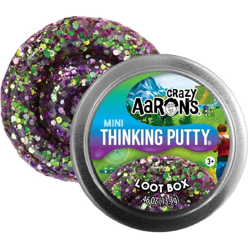 Crazy Aarons Loot Box Mini 2 Inch Thinking Putty Tin - Owl & Goose Gifts