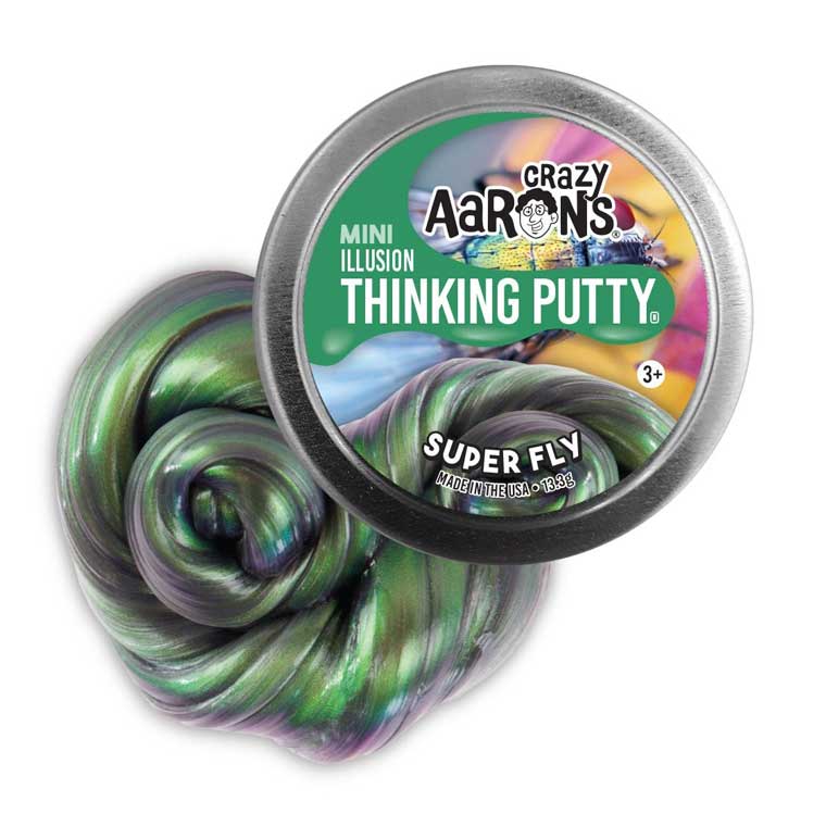 Crazy Aarons Super Fly Mini 2 Inch Thinking Putty Tin - Owl & Goose Gifts