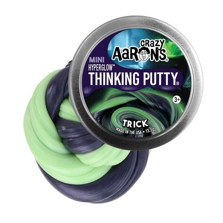 Crazy Aarons Trick Mini 2 Inch Halloween Thinking Putty Tin - Owl & Goose Gifts