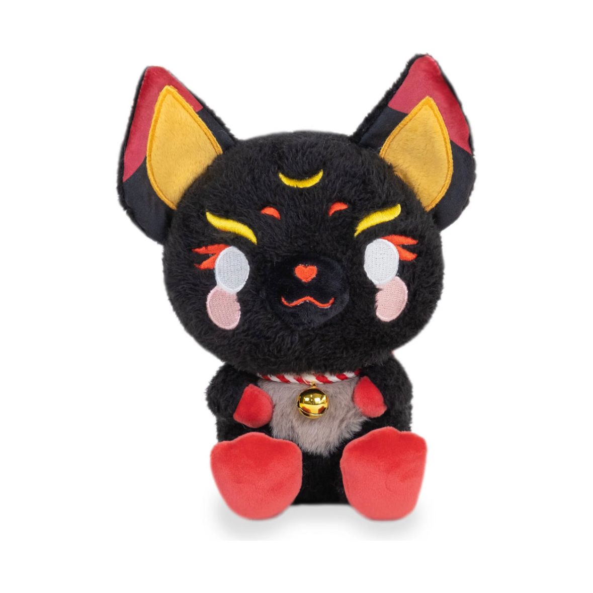 Cuddle Barn 6 Inch Lil' Series Hiro the Moon Kitsune Plush Toy - Owl & Goose Gifts