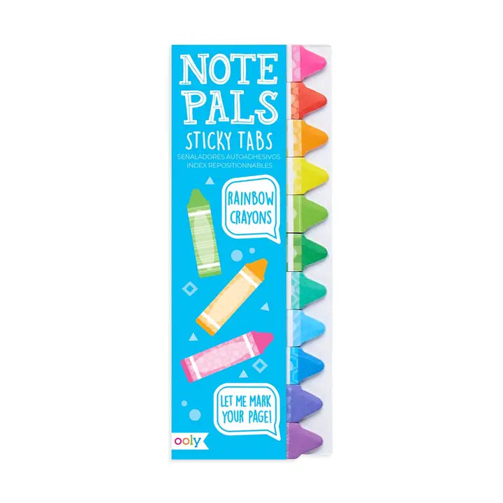 Ooly Note Pals Sticky Tabs - Rainbow Crayons