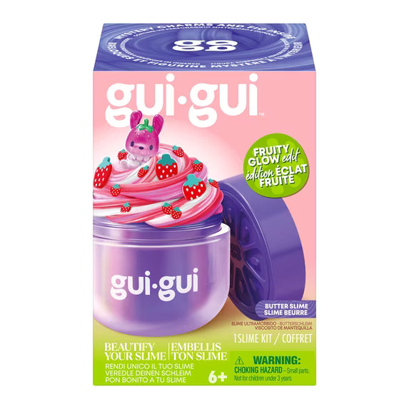 Gui Gui Slime Kit Single Mystery Jar FRUITY GLOW EDIT - Butter Slime