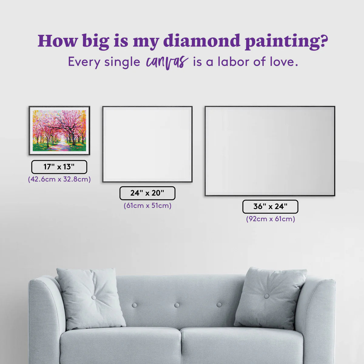Diamond Art Club Cherry Blossom Trees Diamond Painting Kit