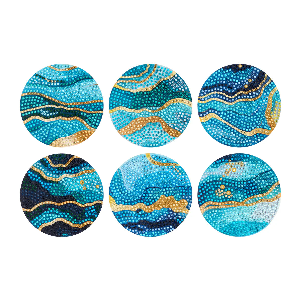 Diamond Art Club Coasters - Ethereal Ocean Diamond Painting Kit