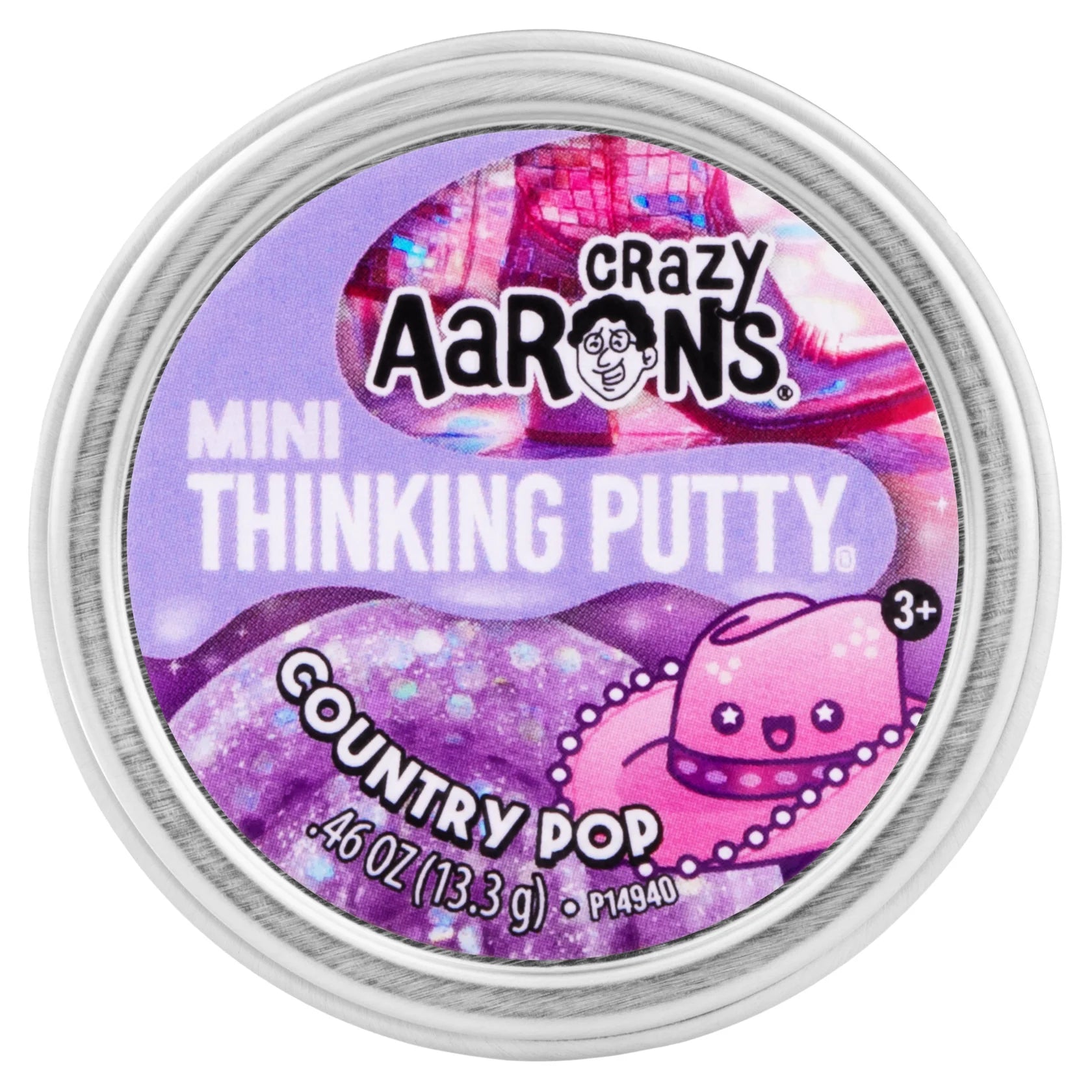 Crazy Aarons Country Pop Mini 2 Inch Thinking Putty Tin