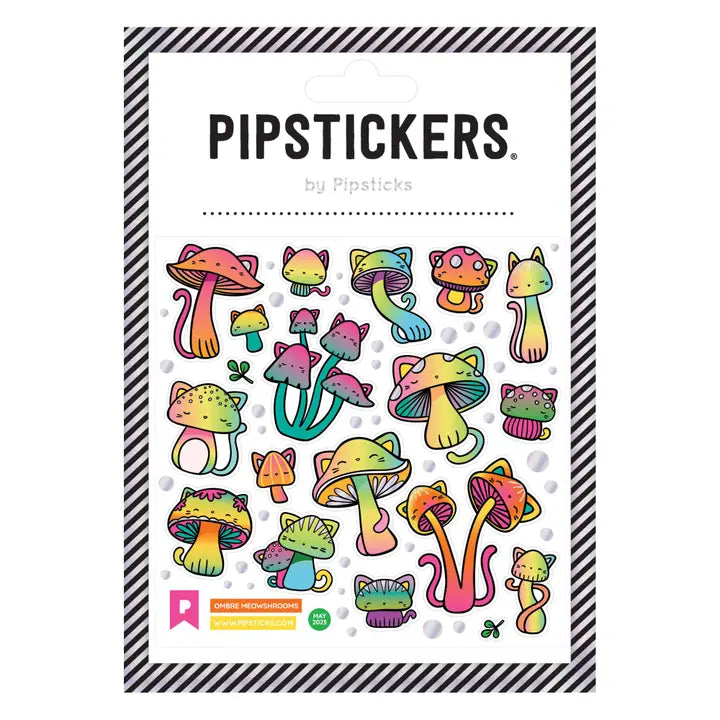 Pipsticks Ombre Meowshrooms Sticker Sheet