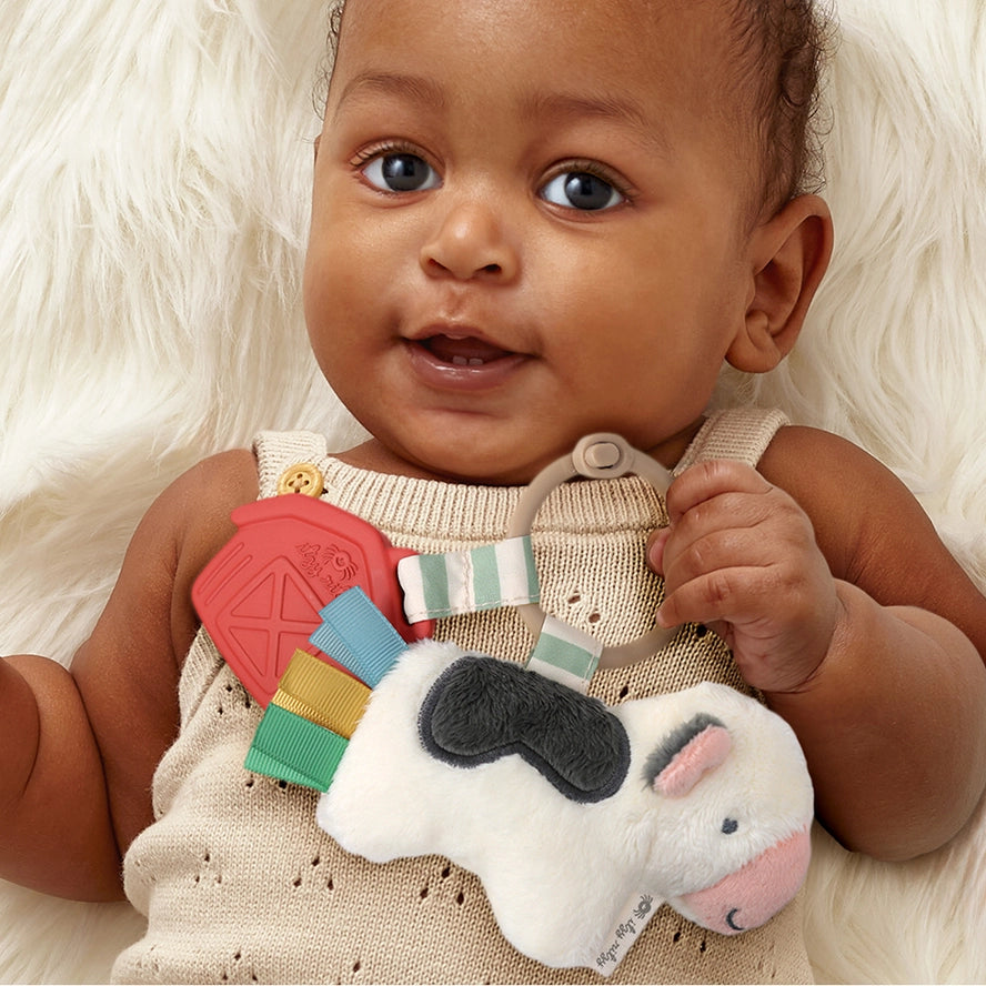 Itzy Ritzy Itzy Pal™ Carmen Cow Plush Toy with Teether