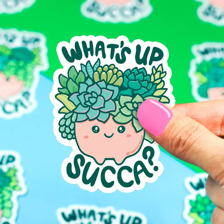 Turtle's Soup What's Up Succa? Vinyl Sticker