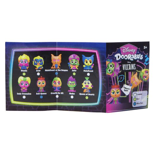 Disney Doorables Blacklight Series Villains - 1 MYSTERY BAG - Owl & Goose Gifts